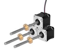 YEJMKJ Paquete de 3 motores paso a paso Nema 17 TR8x8 de 200 mm con tornillo de plomo T8 1.8 ° 2 fases de alto par 0.44 Nm (62.31 oz·in) bipolar 1.7A 2.2Ω 39 mm 42 motor paso a paso con cable de 1 m