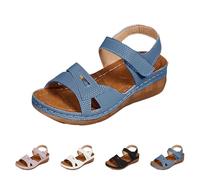 Yekdmxop 2025 Sandalias Mujer Verano Cómodos Ortopedicas Fascitis Plantar Deportivas Trekking Sandalias de Vestir Punta Abierta Moda Plataforma Zapatos Ortopedicos para Caminar Playa Piscina Fitness