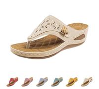 Yekdmxop Chanclas Mujer Verano Comodas Ortopedicas Sandalias de Dedo cuña Punta Abierta Moda Elegantes Flip Flop Ligera Chancletas Pala Antideslizantes Zapatos de Playa Piscina Caminar