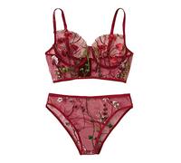 Yekdmxop Conjunto de Lencería Erótica Interior Sexy Push Up Lenceria Sexy Mujer Abierta Bondaged Babydoll Picante Curvy Lenceria Erótico Apertura Ligueros Sujetador Transparente Luna de Miel Valentín