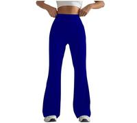 Yekdmxop Leggins Deportivos Mujer Push Up Cintura Alta Flare de Pata Pierna Ancha Leggings Gimnasio Pantalones Yoga Adelgazar Control del Vientre Elásticos Campana Pants Fitness Danza Casual 2025,