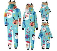 Yekdmxop Set de Pijamas Familiares a Juego - Pijamas Navideños para Toda la Familia - Pijamas de Elfo y Reno para Navidad - Conjuntos de Pijamas Navideños en Pareja - Ropa de Noche Christmas Pjs