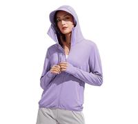 Yekdmxop Sudadera UV de Verano Protección Solar UPF 50+, Cremallera Anti-UV Sudadera con Capucha Desmontable Ala, Chaqueta Ligera Protección Solar con Capucha 2026