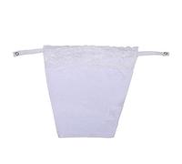 YEKEYI Camisola de encaje con clip para mujer, con inserto de sostén, chaleco de panel modesto, blanco, 6 Plus