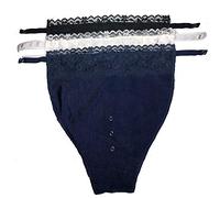 YEKEYI Sostén de camisola con clip de encaje para mujer, superposición, panel de modestia, chaleco de talla grande para copa C, D, E, F, Black White Navy, 6 Plus