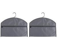 YELAIYEHAO 2 piezas de seguridad para colgar con bolsillo oculto, cabe debajo de la ropa colgante con bolsillo para ocultar objetos de valor (medio, gris)