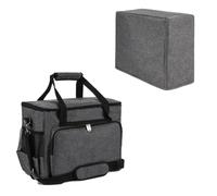 YELAIYEHAO Home - Funda de Viaje para Máquina de Coser y Accesorios Compatible con Singer, Brother, Janome - Bolsa de Costura (Gris)