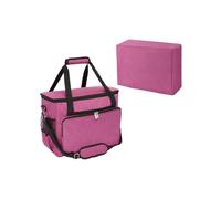 YELAIYEHAO Home - Funda de Viaje para Máquina de Coser y Accesorios, Compatible con Singer, Brother, Janome, Bolsa de Costura (Rojo Rosa)