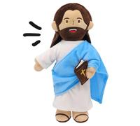 Yelakey Jesus Plush Speaks 20 of Bible Verses and 3 of Bible Music Jesús Stuffed Doll to Teach Suitable for Church Sunday School Religious Easter
