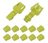 YELARXI Cierre de cordón con cremallera, clips de plástico para zapatos, puntas de extremo de cordón, ajuste para cordones (sin atar, zapatilla de correr, mochila, cordones de paracaídas), paquete de