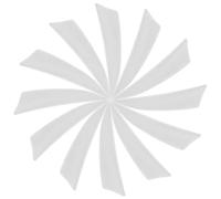 YELARXI Flechas de flecha para pavo, flechas de plumas, 3 pulgadas, ala derecha, para caza y tiro al blanco (25 unidades, blanco)