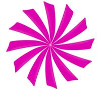 YELARXI Flechas de flecha para pavo, flechas de plumas, 3 pulgadas, ala derecha, para caza y tiro al blanco (25 unidades, rosa)