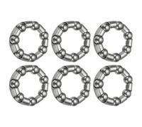 YELARXI Rodamientos de bolas de bicicleta, retenedor de cojinete de manivela de bicicleta de acero inoxidable #1-Fitfor (MTB Bike Crank-Bottom Bracket-Frame Bearing Repair) 3/16 pulgadas x 7 bolas y