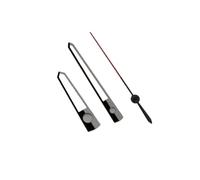 YELEMEABHB 1052 Esfera de Corte Brillante sin Ajuste Luminoso NH34 35 36 38 70 Movimiento SKX007 Manecillas del Reloj Mano(Gun Black Red)