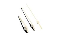 YELEMEABHB 1053 Esfera Cortada C3 Verde Luminoso Ajuste NH34 35 36 38 70 Movimiento automático SKX007 Manecillas del Reloj Mano(Shiny Gold)