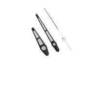 YELEMEABHB 1053 Esfera Cortada C3 Verde Luminoso Ajuste NH34 35 36 38 70 Movimiento automático SKX007 Manecillas del Reloj Mano(Black Silver Red)