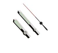 YELEMEABHB 1057 Plata Mate Negro C3 Verde Corte Luminoso Esfera Compatible for NH34 35 36 38 70 Movimiento SKX007 Manecillas del Reloj Mano(Silver Black Orange)