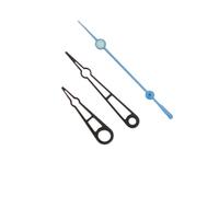 YELEMEABHB 1058 Negro Mate Ajuste NH34 35 36 38 70 Movimiento Automático SKX007 Manecillas del Reloj Mano(Black Light Blue)