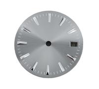 YELEMEABHB Accesorios de reloj modificados, esfera for for NH35/364R/7S marcar(Sunburst gray)