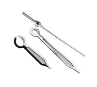 YELEMEABHB Accesorios de Reloj modificados, manecillas Luminosas Verdes pulidas Minimalistas, adecuadas for el Movimiento NH35/364R/7S Mano(Silvery)