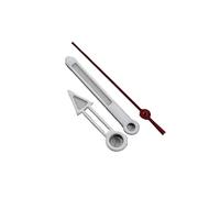 YELEMEABHB Accesorios de Reloj NH35 for manecillas Blancas, Rojas y segundero, Tres manecillas Luminosas Verdes for NH35, NH36, 4R y 7S, Movimiento automático. Mano