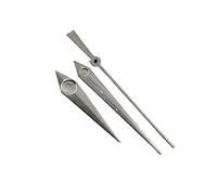 YELEMEABHB Accesorios for Relojes de Buceo NH35 for manecillas Plateadas cepilladas, compatibles for los Movimientos NH35, NH36, 4R y 7S. Mano