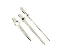 YELEMEABHB Accesorios modificados for manecillas NH35, Puntero Luminoso Verde, manecillas Plateadas Tipo Pistola Negras for Movimiento mecánico NH35, NH34, NH36, 4R y 7S. Mano(C)