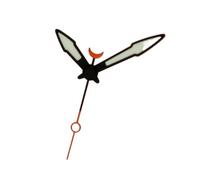 YELEMEABHB Color Brillante C3 Verde SKX007 Compatible for NH34 35 36 38 70 Movimiento automático Manecillas del Reloj Mano(Black Orange)