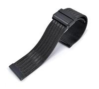 YELEMEABHB Compatible For Correas for Milanese Band De 18 Mm, 20 Mm, 22 Mm Y 24 Mm. Correa De Acero Inoxidable For Samsung Galaxy, Compatible For Huawei GT. Correa de reloj(Noir,20mm)