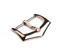 YELEMEABHB Compatible for Patek Philippe Nautilus, hebilla de acero inoxidable, aguja cuero PP 7118 5712, repuesto, plata, oro, rosa Cierre de reloj(Rose Gold-18MM)