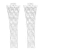 YELEMEABHB Correa de caucho compatible for relojes for TISSOT PRX Powermatic de 35 mm y 40 mm, for hebilla de resorte de liberación rápida de 11 mm y 12 mm, color azul marino y negro. Watch clasp(Whit