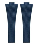 YELEMEABHB Correa de caucho compatible for relojes for TISSOT PRX Powermatic de 35 mm y 40 mm, for hebilla de resorte de liberación rápida de 11 mm y 12 mm, color azul marino y negro. Watch clasp(Navy