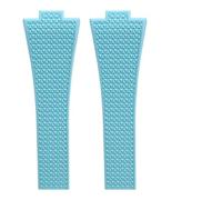 YELEMEABHB Correa de caucho compatible for relojes for TISSOT PRX Powermatic de 35 mm y 40 mm, for hebilla de resorte de liberación rápida de 11 mm y 12 mm, color azul marino y negro. Watch clasp(Blue