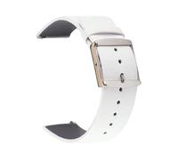 YELEMEABHB Correa de cuero for reloj for Samsung Galaxy Watch de 14 a 24 mm, compatible for modelos de 20 y 22 mm y liberación rápida Z16. Correa de reloj(Plain white,Samsung Gear S4 46MM)