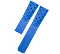 YELEMEABHB Correa de goma de 22 mm compatible for TAG Heuer F1, compatible for CAZ201, WAZ2113 y CAZ1010. Correa de silicona transpirable y suave for hebilla plegable. Correa de reloj(Blu,22mm Black)