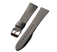 YELEMEABHB Correa de piel de vaca for estampado de palmeras hecha a mano, de 18 mm, 19 mm, 20 mm, 21 mm y 22 mm, ideal for correas de reloj antiguas y finas. Correa de reloj(D rose gold buckle,19mm)