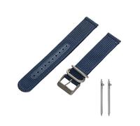 YELEMEABHB Correa de reloj de lona de liberación rápida for cierre de titanio, resistente al agua, de nailon y cuero, for hebilla de titanio for hombre. Watch clasp(T2566M-Strap-C)