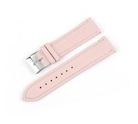 YELEMEABHB Correa de reloj de piel auténtica suave for estampado de lichi for hombre y mujer, de 16 mm y 18 mm, accesorios de piel de vaca. Correa de reloj(Rosa,18mm)