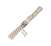 YELEMEABHB Correas De Acero Inoxidable Compatibles For Relojes For Longines Seiko Casio Omega. Correa Compatible For Cualquier Reloj, Plata, Oro, 18, 20, 21, 22 Y 24 Mm. Correa de reloj(Silver-rose go
