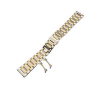 YELEMEABHB Correas De Acero Inoxidable Compatibles For Relojes For Longines Seiko Casio Omega. Correa Compatible For Cualquier Reloj, Plata, Oro, 18, 20, 21, 22 Y 24 Mm. Correa de reloj(Silver -gold,1