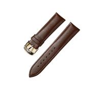 YELEMEABHB Correas de reloj cuero 14 mm, 16, 18, 20 y 22, accesorios for relojes pulsera for hombre mujer Correa de reloj(Dark Brown,22mm)