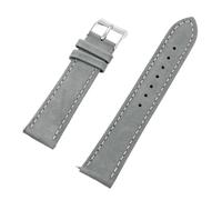 YELEMEABHB Correas de Reloj de Cuero Nobuk Vintage de 16 mm, 18 mm, 19 mm, 20 mm, 21 mm y 22 mm de liberación rápida, Repuesto for Accesorios de Reloj. Correa de Reloj(Coal Black,21mm)