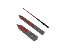 YELEMEABHB Esfera cepillada C3 Verde Luminosa, Ajuste NH34, 35, 36, 38, 70, Movimiento SKX007, manecillas del Reloj Mano(Gun Black Red)