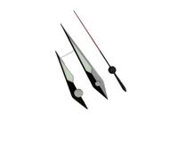 YELEMEABHB Esfera cepillada C3 Verde Luminosa, Ajuste NH34, 35, 36, 38, 70, Movimiento SKX007, manecillas del Reloj Mano(Gun Black Red)