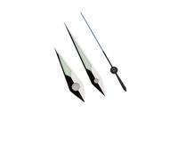 YELEMEABHB Esfera cepillada C3 Verde Luminosa, Ajuste NH34, 35, 36, 38, 70, Movimiento SKX007, manecillas del Reloj Mano(Silver Black Blue)