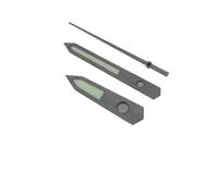 YELEMEABHB Esfera cepillada C3 Verde Luminosa, Ajuste NH34, 35, 36, 38, 70, Movimiento SKX007, manecillas del Reloj Mano(Brushed Gun)