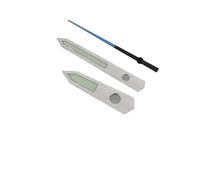 YELEMEABHB Esfera cepillada C3 Verde Luminosa, Ajuste NH34, 35, 36, 38, 70, Movimiento SKX007, manecillas del Reloj Mano(Silver Black Blue)