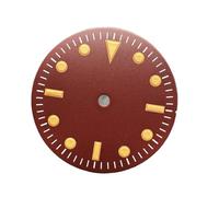 YELEMEABHB Esfera de reloj 28,5 mm for for NH35 2836 8215 2813, escala naranja, sin accesorios luminosos modificados marcar
