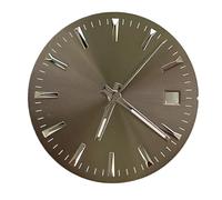 YELEMEABHB Esfera de reloj 28,5 mm y manecillas luminosas verdes. Accesorios modificados for el for NH35 4R36 7S marcar(Grey and 1230hands)