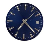 YELEMEABHB Esfera de reloj 28,5 mm y manecillas luminosas verdes. Accesorios modificados for el for NH35 4R36 7S marcar(Blue and 1230hands)